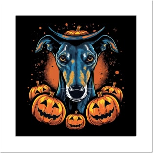 Greyhound Halloween Posters and Art